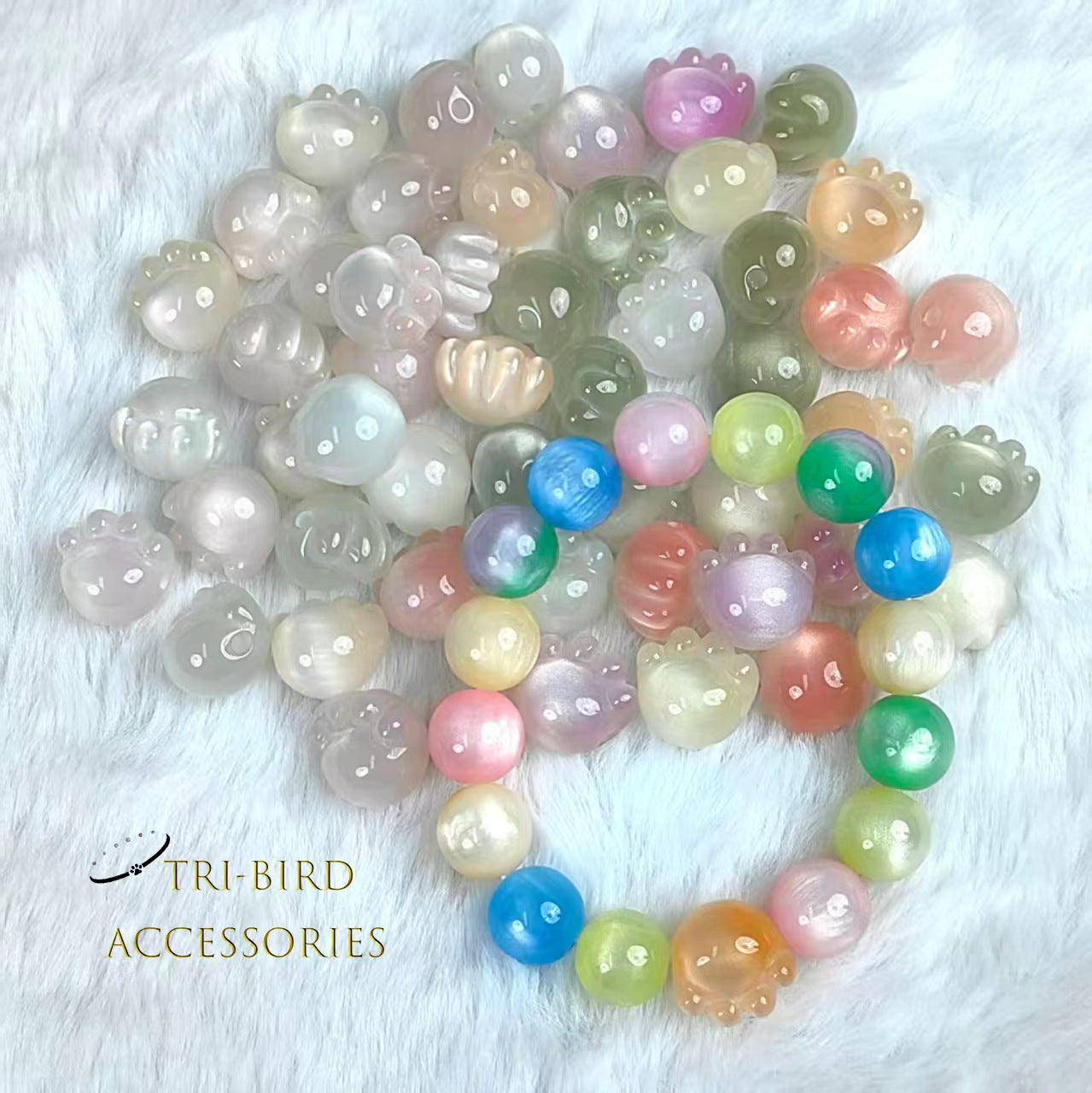 Cute Resin Cat Paw Pendant | DIY Charm for Bracelet Making, Phone Strap & Keychain Accessories