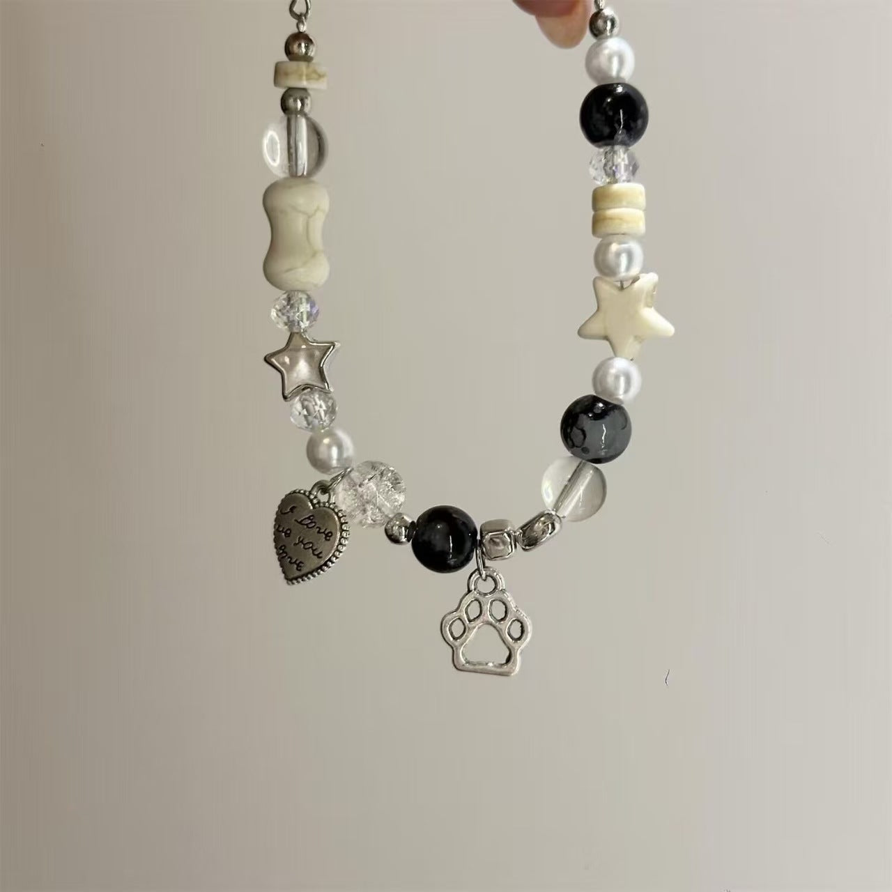 Cat Bead Stretch Bracelet - Dainty, Chic & Playful Animal Jewelry for Women