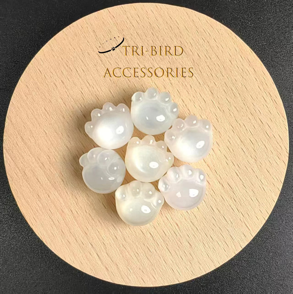 Cute Resin Cat Paw Pendant | DIY Charm for Bracelet Making, Phone Strap & Keychain Accessories