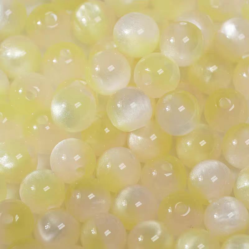 Resin cat eye beads - color-changing simulated cat eye stone round beads for DIY bracelets & necklaces crafting (12mm)